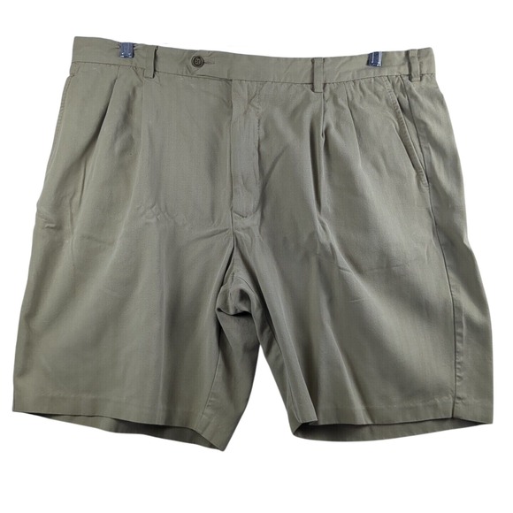 Tommy Bahama Other - Tommy Bahama Shorts Mens 40/09 Khaki Flat Front 90% Silk Casual Golf Lightweight